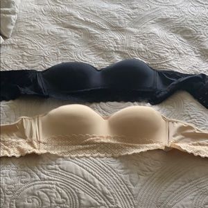 Strapless bras